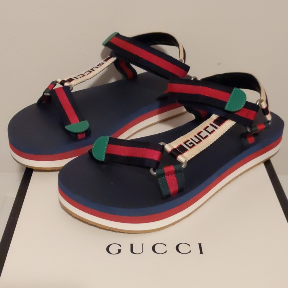 Gucci Men's Multicolor Bedlam Sandals